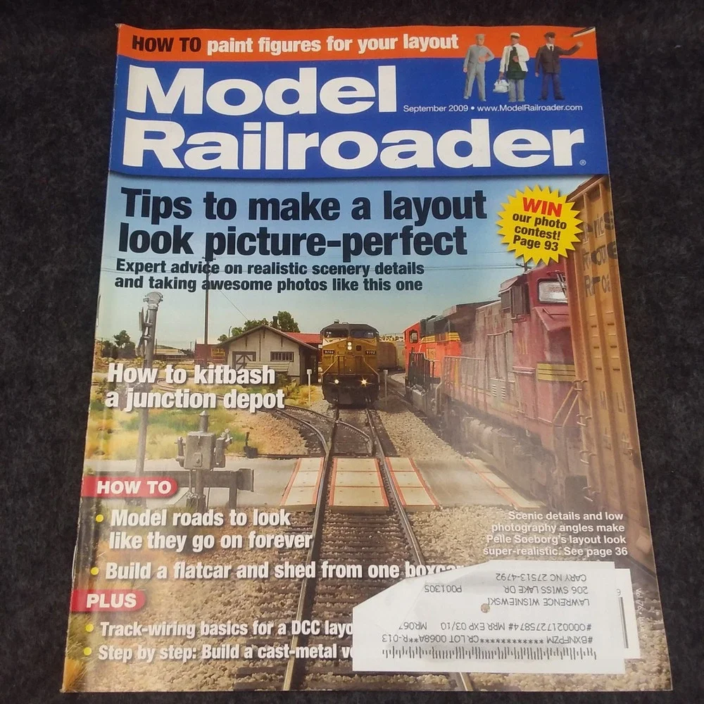 Lot of 5 Issues Model Railroader Magazine‎ 2009 How To Build Layout Operate